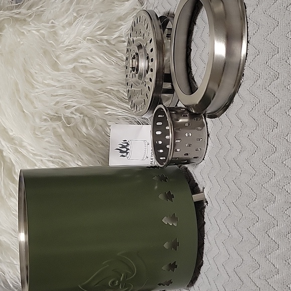 Tabletop Fire Pit Ultra-Portable Green 5.5 - Picture 2 of 4